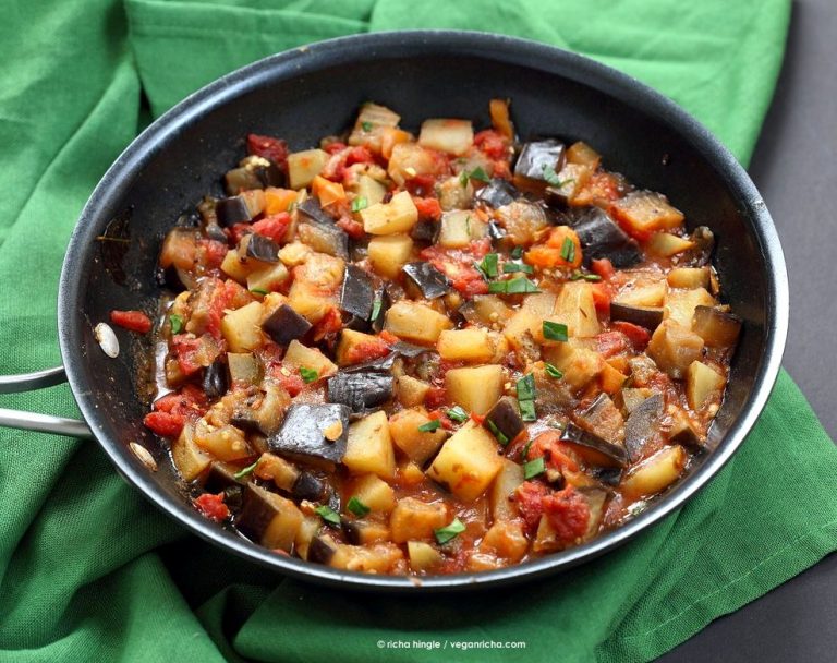ALOO BAINGAN RECIPE CURRIED POTATO EGGPLANT Shared Bounty Farm